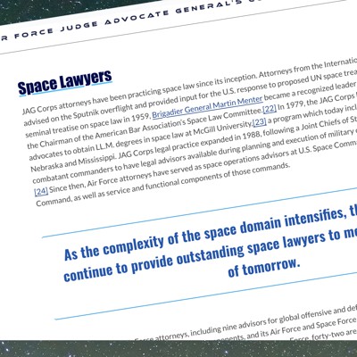 La Space Force dispose-t-elle de suffisamment d’avocats pour les guerres de demain ? Les sénateurs veulent savoir