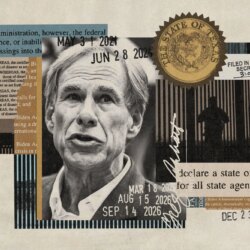 Trump affirme que la frontière est sécurisée. Le gouverneur du Texas, Greg Abbott, continue de déclarer une urgence.