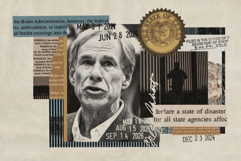 Trump affirme que la frontière est sécurisée. Le gouverneur du Texas, Greg Abbott, continue de déclarer une urgence.